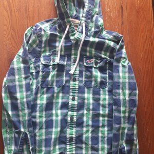 Hollister Hooded button up shirt, Surf style, Sz.S